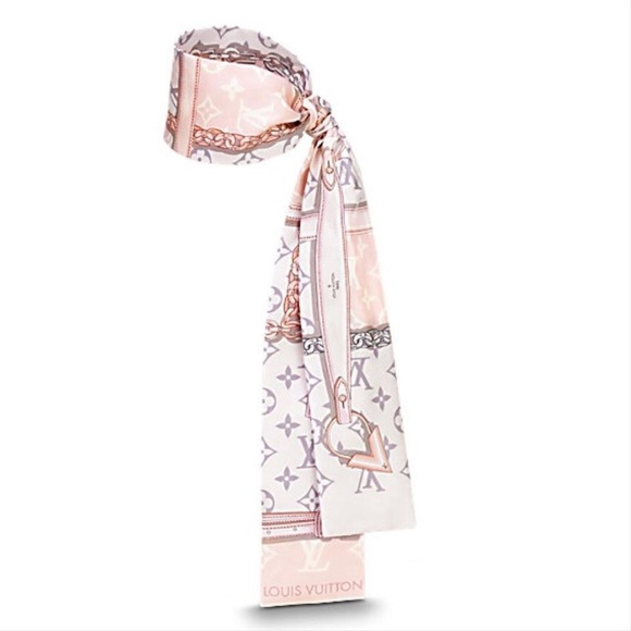 Louis Vuitton Accessories - AUTHENTIC LOUIS VUITTON PNK MONOGRAM BANDEAU SCARF